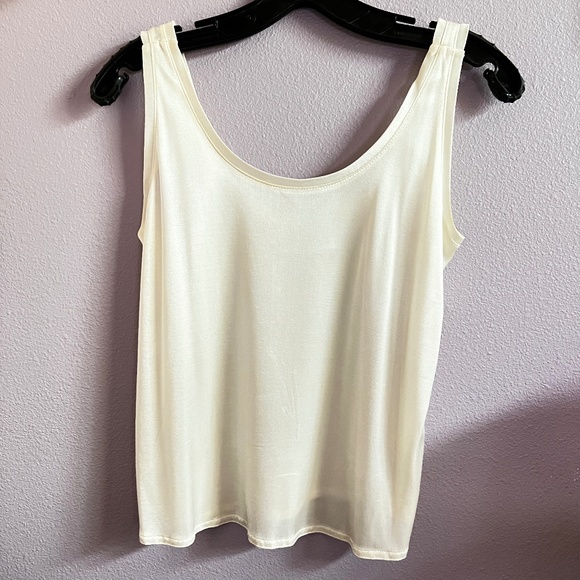 Christine Albers Tank Top Ivory Size Small - Picture 1 of 5